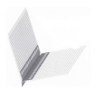 Кутник ПВХ крапельний із захисною плівкою 160 сIтка 10*10мм 2,5м