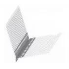 Кутник ПВХ крапельний із захисною плівкою 160 сIтка 10*10мм 2,5м