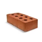 Кирпич рядовой дырчатый М100 красный