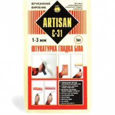 С-31 (25кг) Шпаклевка минеральная гладкая белая АРТИСАН С-31 (25кг) Шпаклевка минеральная гладкая белая АРТИСАН